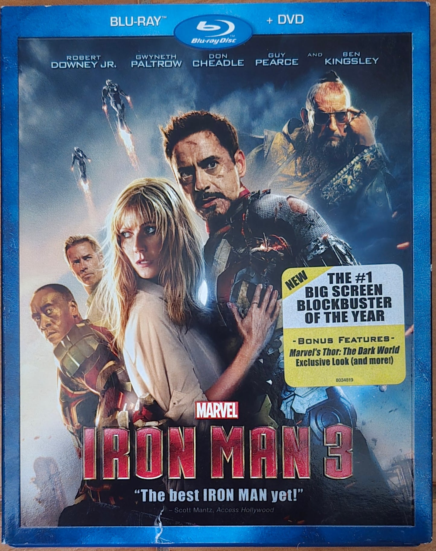 Iron Man 3 (Paramount) - Blu-ray with slipcover