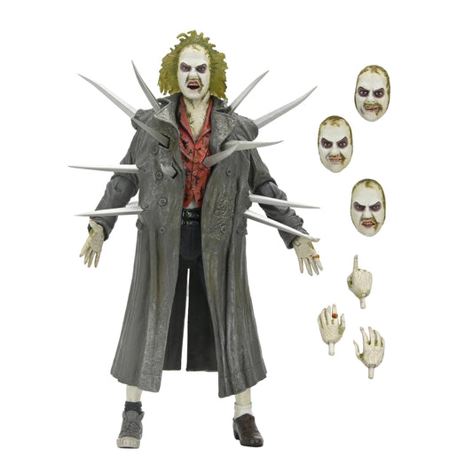 Ultimate Trench Coat with Spikes Beetlejuice 7" Scale Action Figure and Dante’s Inferno Room Deluxe Set