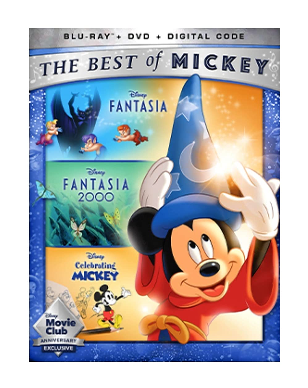 Disney’s The Best of Mickey: Fantasia / Fantasia 2000 / Celebrating Mickey - Blu-ray with slipcover