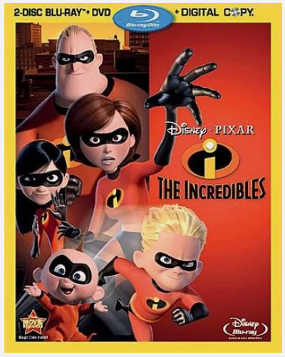 The Incredibles (Disney) - Blu-ray with slipcover