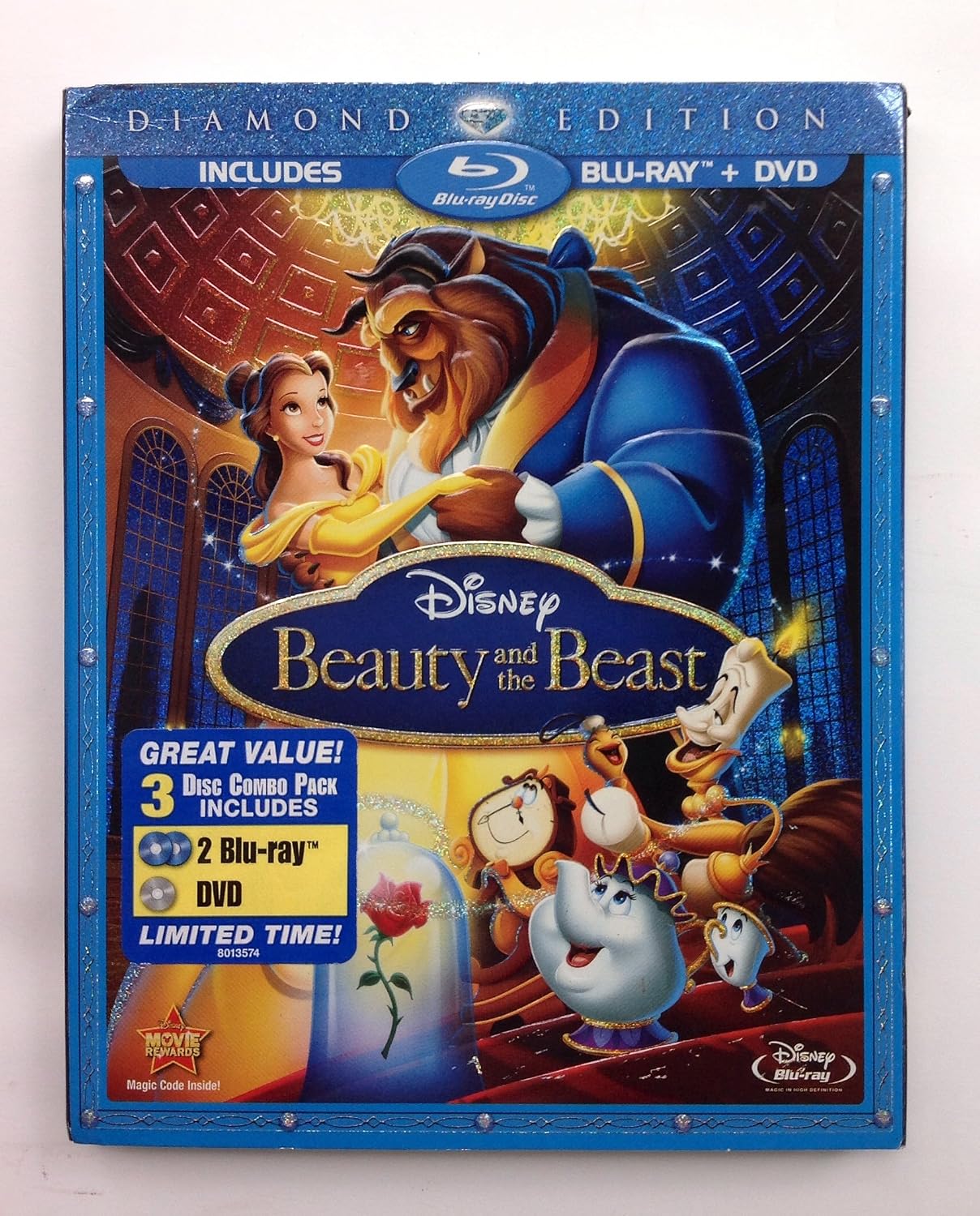 Disney's Beauty and the Beast (1991) - Blu-ray with slipcover