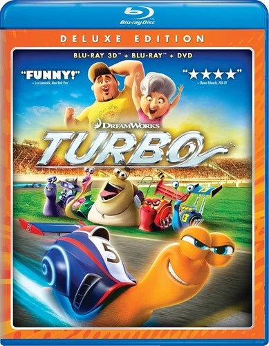 Turbo (Dreamworks) - 3D Blu-ray + Blu-ray (missing DVD) *USED*