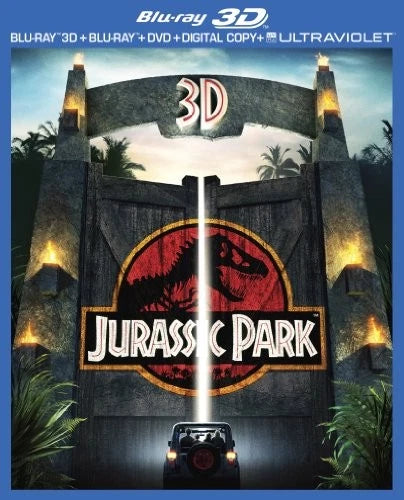 Jurassic Park (Universal) - 3D Blu-ray + Blu-ray (missing DVD) *USED*